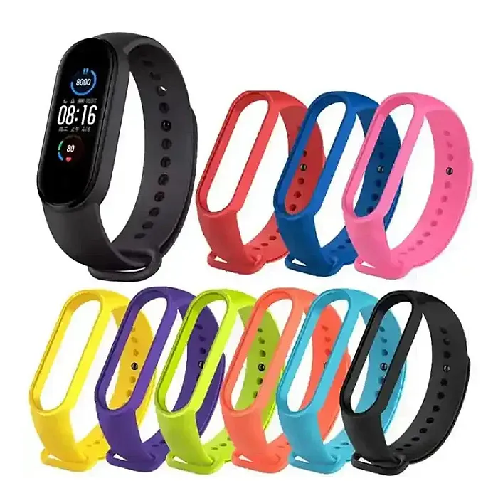 XIAOMI Mi Band 5/6/7 Silicone Strap Strap Smart Bracelet...